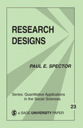Research Designs (Quantitative Applications in the Social Sciences)