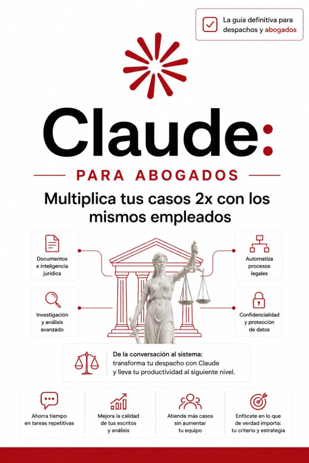 CLAUDE para Abogados: Multiplica tus casos 2x con los mismos empleados (Spanish Edition)