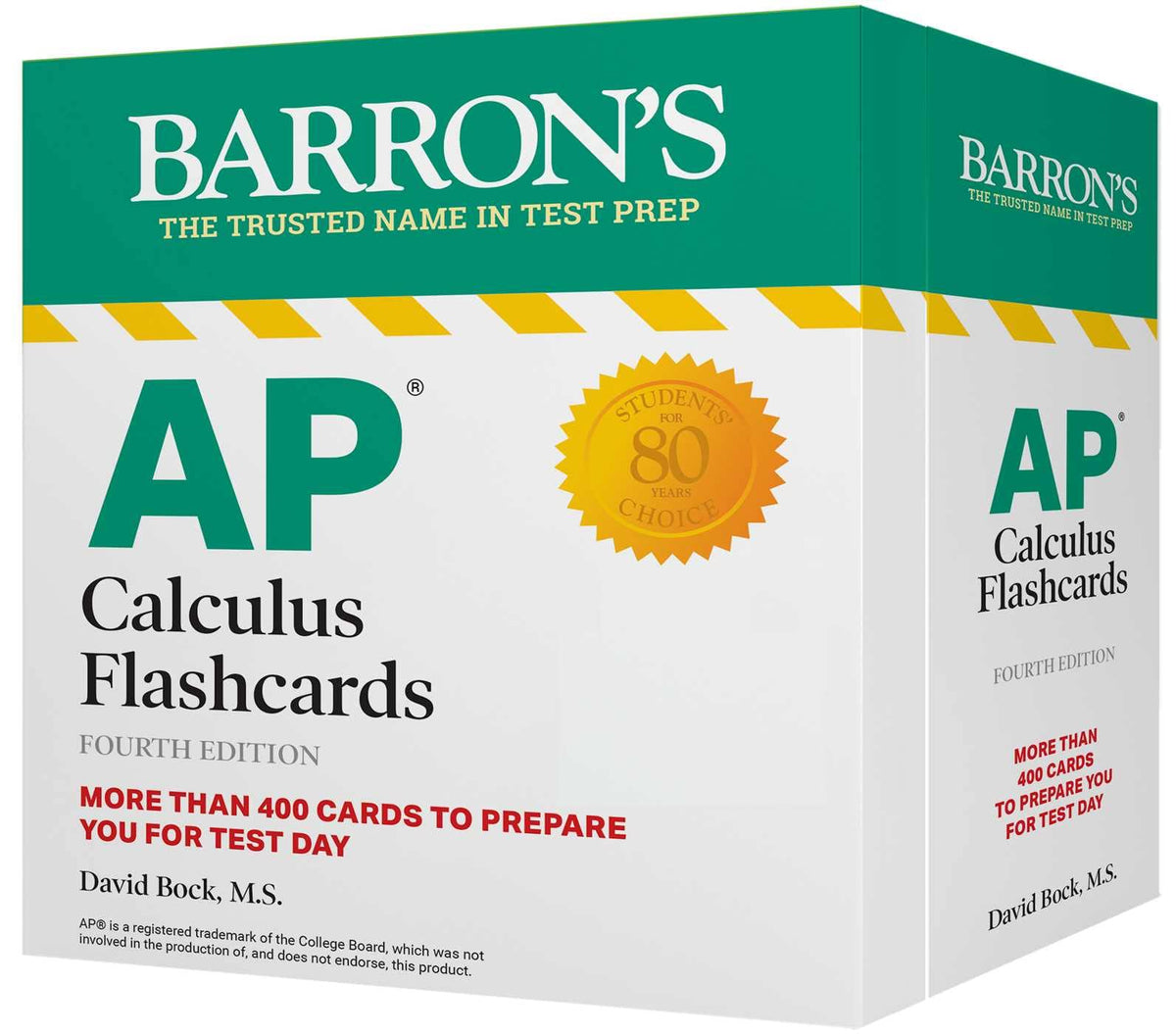 AP Calculus Flashcards, Fourth Edition: Up-to-Date Review and Practice + Sorting Ring for Custom Study (Barron's AP Prep)