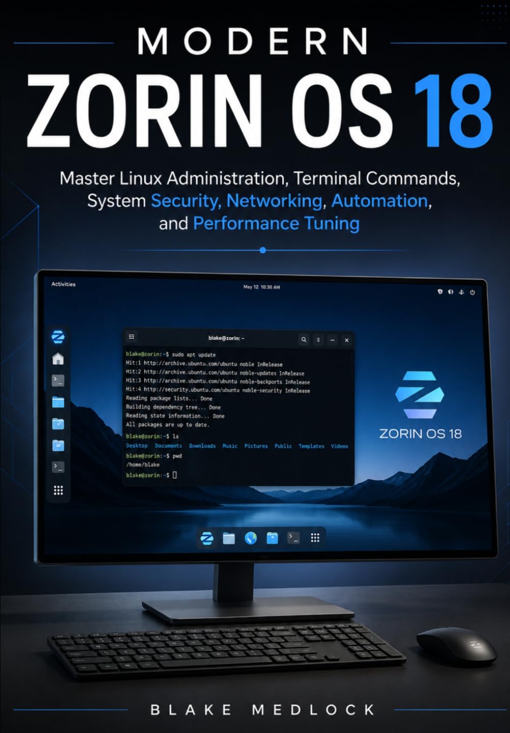 Modern Zorin OS 18: Master Linux Administration, Terminal Commands, System Security, Networking, Automation, and Performance Tuning