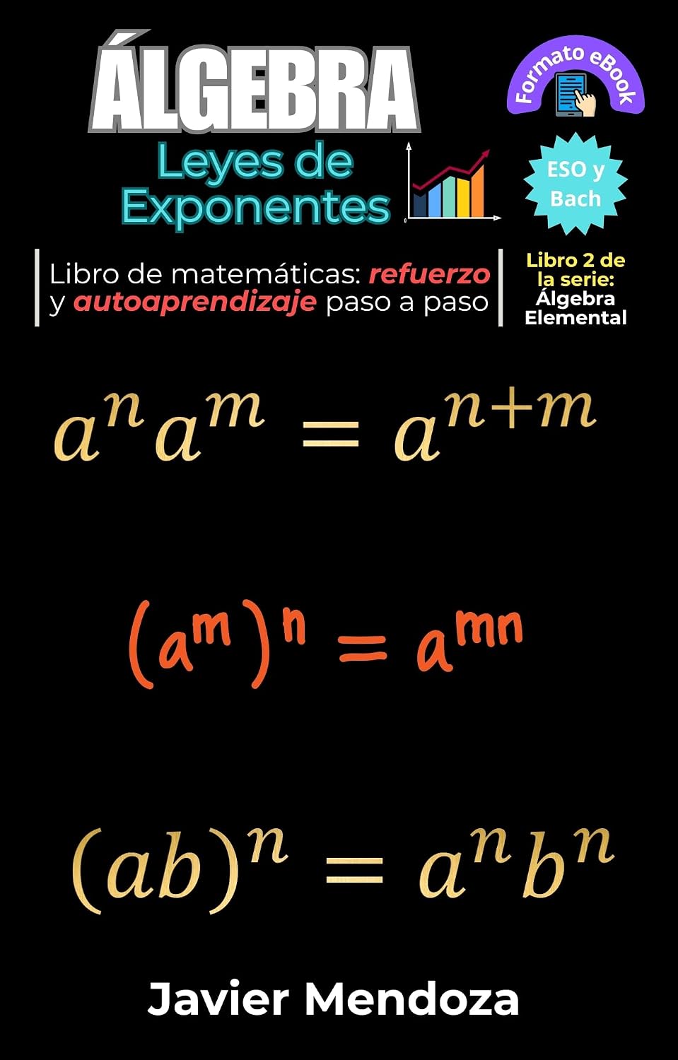 Álgebra: Leyes de Exponentes: Cuaderno de refuerzo de matemáticas: Domina las leyes de los exponentes. La base indispensable para el Álgebra de ESO y ... (Álgebra Elemental nº 3) (Spanish Edition)