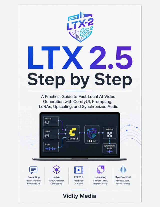 LTX 2.5 Step by Step: A Practical Guide to Fast Local AI Video Generation with ComfyUI, Prompting, LoRAs, Upscaling, and Synchronized Audio