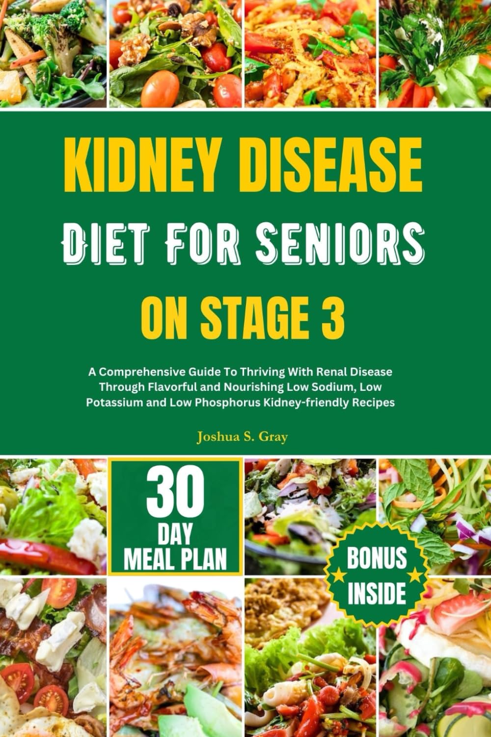 KIDNEY DISEASE DIET FOR SENIORS ON STAGE 3: A Comprehensive Guide To Thriving With Renal Disease Through Flavorful and Nourishing Low Sodium, Low ... Recipes (Healthy Kidney Diet Series)