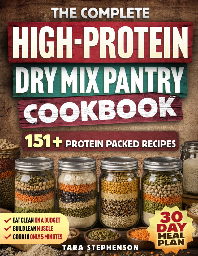 The Complete High-Protein Dry Mix Pantry Cookbook: 151 Protein-Packed Pantry Mixes to Eat Clean on a Budget, Build Lean Muscle, Cook in 5 Minutes, and Stock Your Pantry for Months + 30-Day Meal Plan
