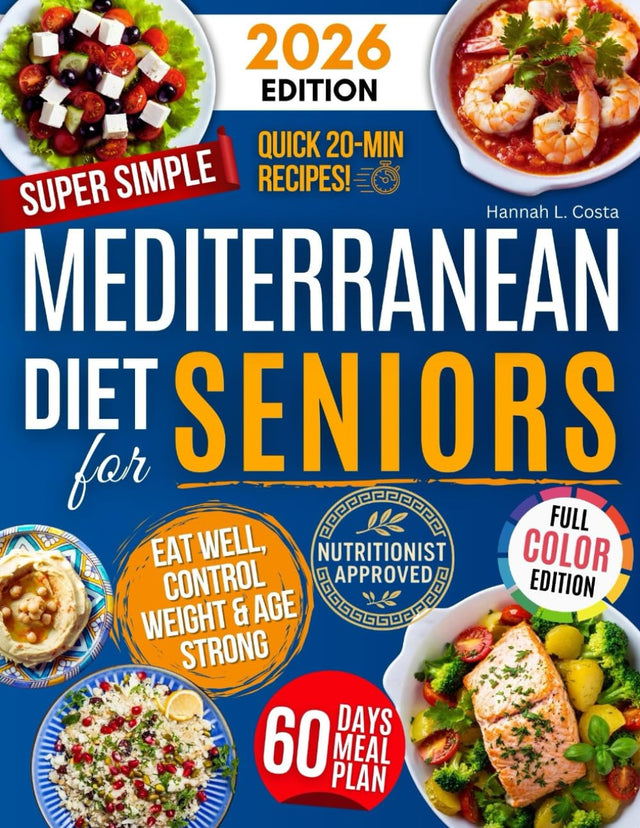 Super Simple Mediterranean Diet Cookbook for Seniors: Eat Healthy, Support Longevity & Control Weight — Your Complete Science-Backed Guide with Easy, Delicious Recipes Anyone Can Make!