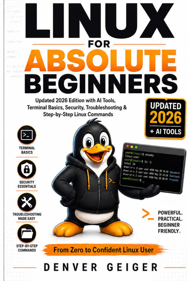 Linux for Absolute Beginners: 5 Books in 1 The Ultimate Guide to Advanced Linux Programming, Kernel Mastery, Robust Security Measures, System Automation, and In-Depth Hands-on Exercises
