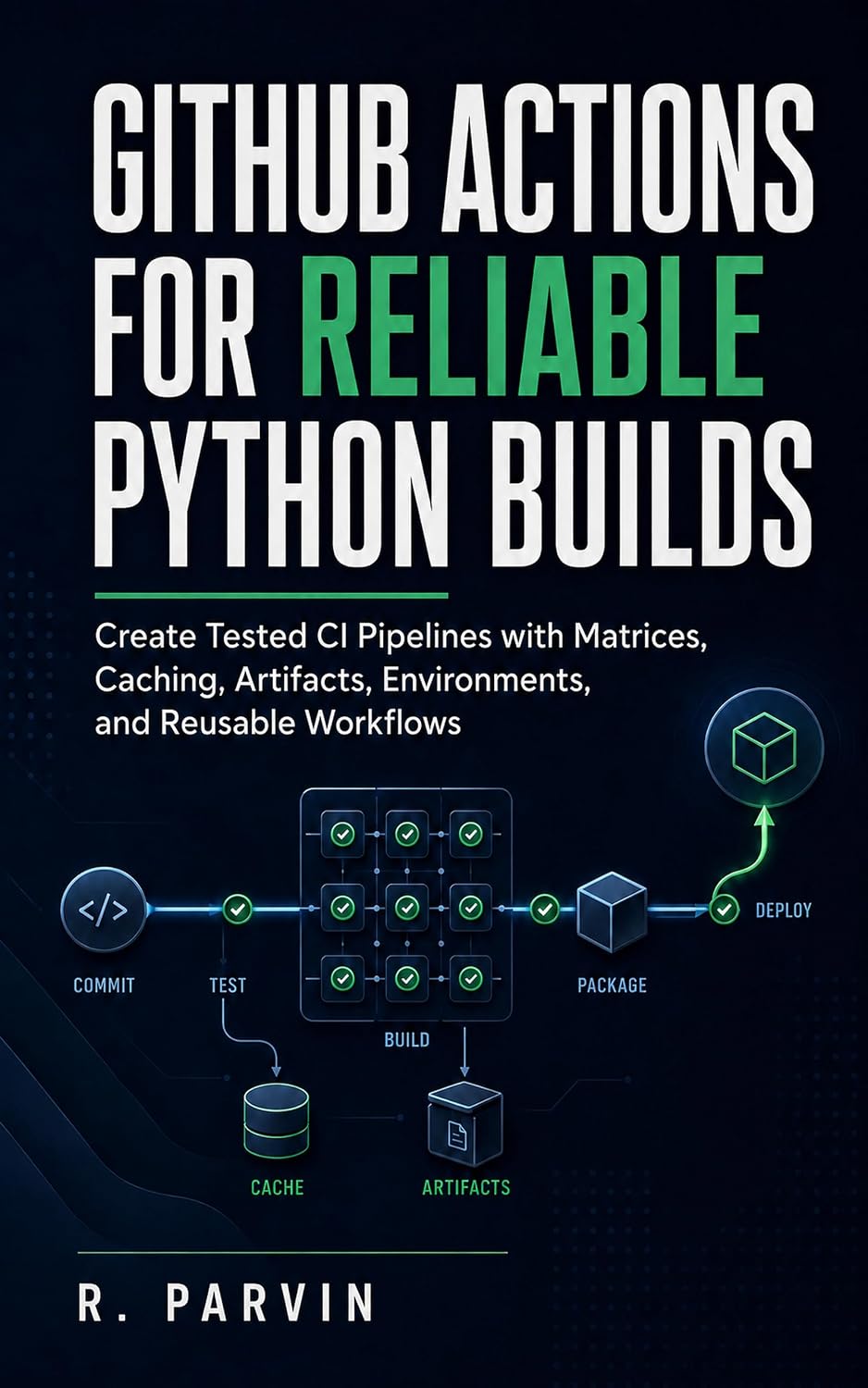 GitHub Actions for Reliable Python Builds: Create Tested CI Pipelines with Matrices, Caching, Artifacts, Environments, and Reusable Workflows