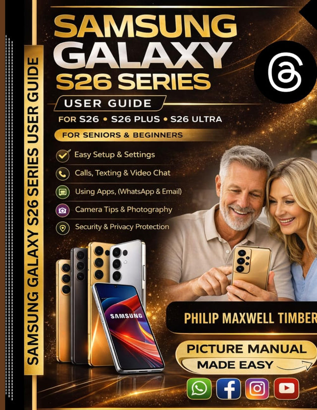 Samsung Galaxy S26 Series User Guide: Step-by-Step Instructions with PICTURES for Senior and Beginners TO MASTER THEIR S26, PLUS AND ULTRA