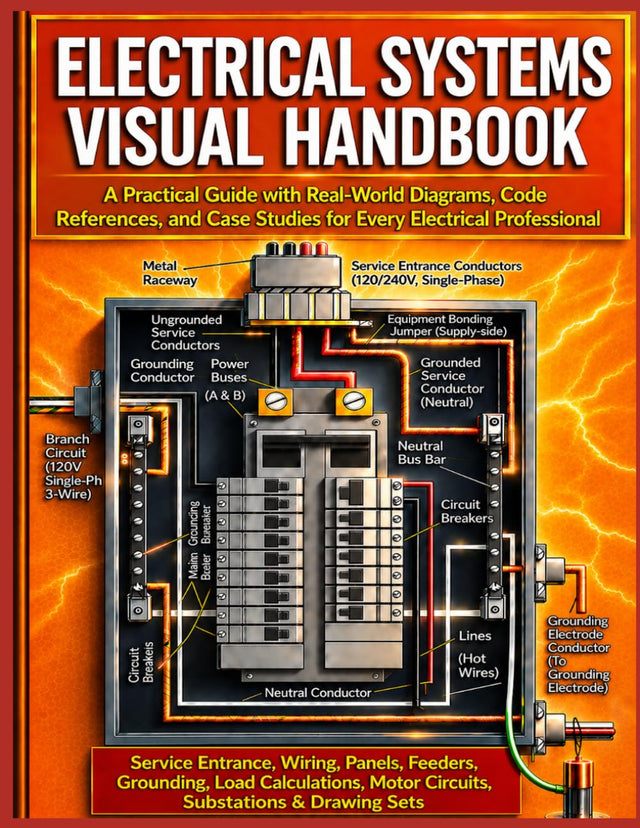 ELECTRICAL SYSTEMS VISUAL HANDBOOK: A Practical Guide with Real-World Diagrams, Code References, and Case Studies for Every Electrical Professional