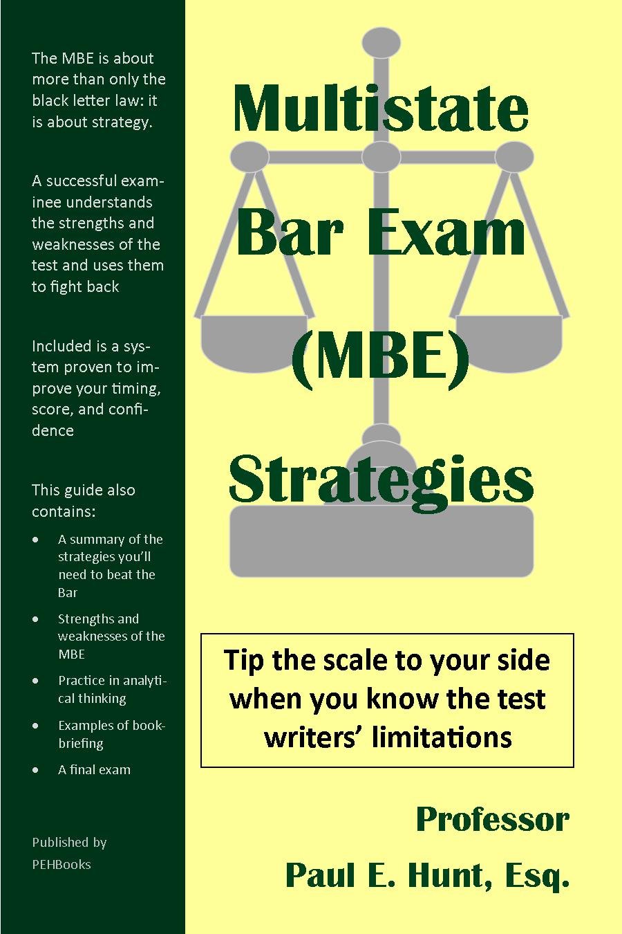 Multistate Bar Exam (MBE) Strategies