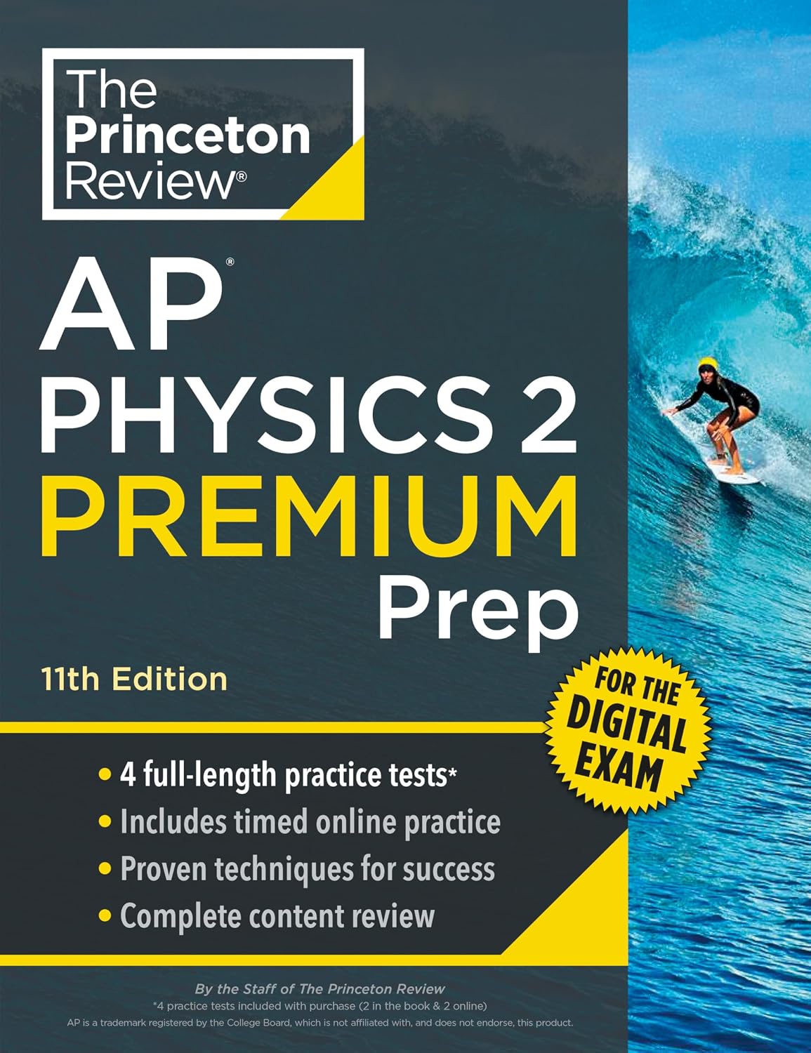 Princeton Review AP Physics 2 Premium Prep, 11th Edition: 4 Practice Tests + Digital Practice Online + Content Review (College Test Preparation)
