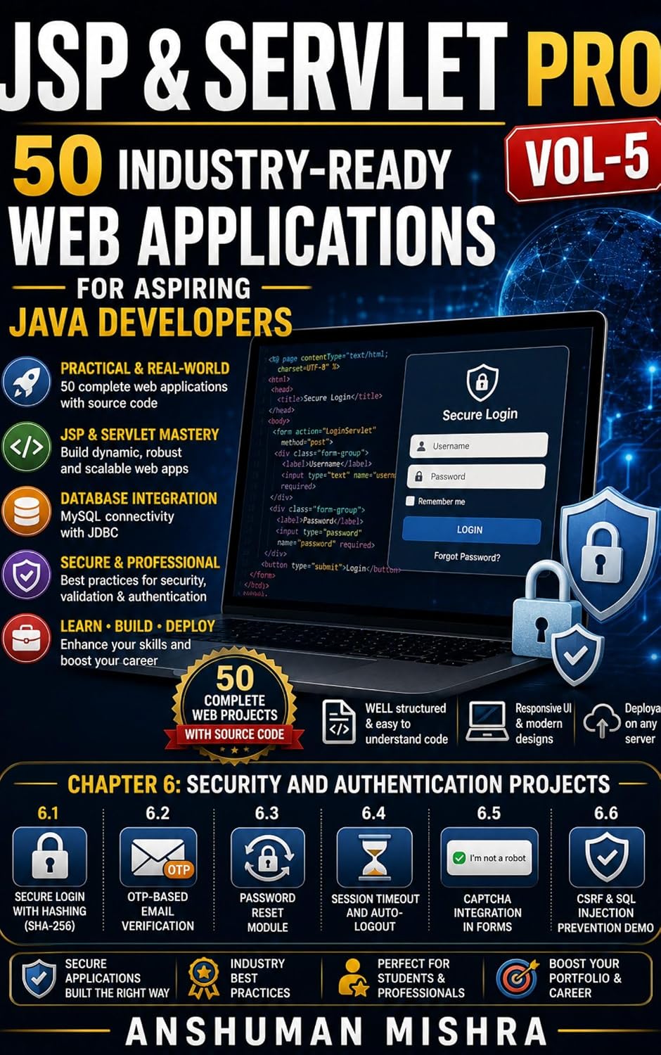 Jsp & servlet pro VOL-5: 50 industry-ready web applications for aspiring java developers (Jsp & Servelet)