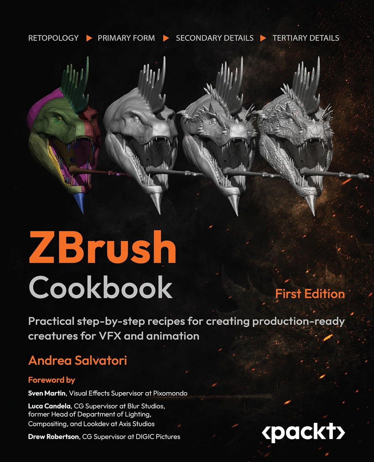 ZBrush Cookbook: Practical step-by-step recipes for creating production-ready creatures for VFX and animation