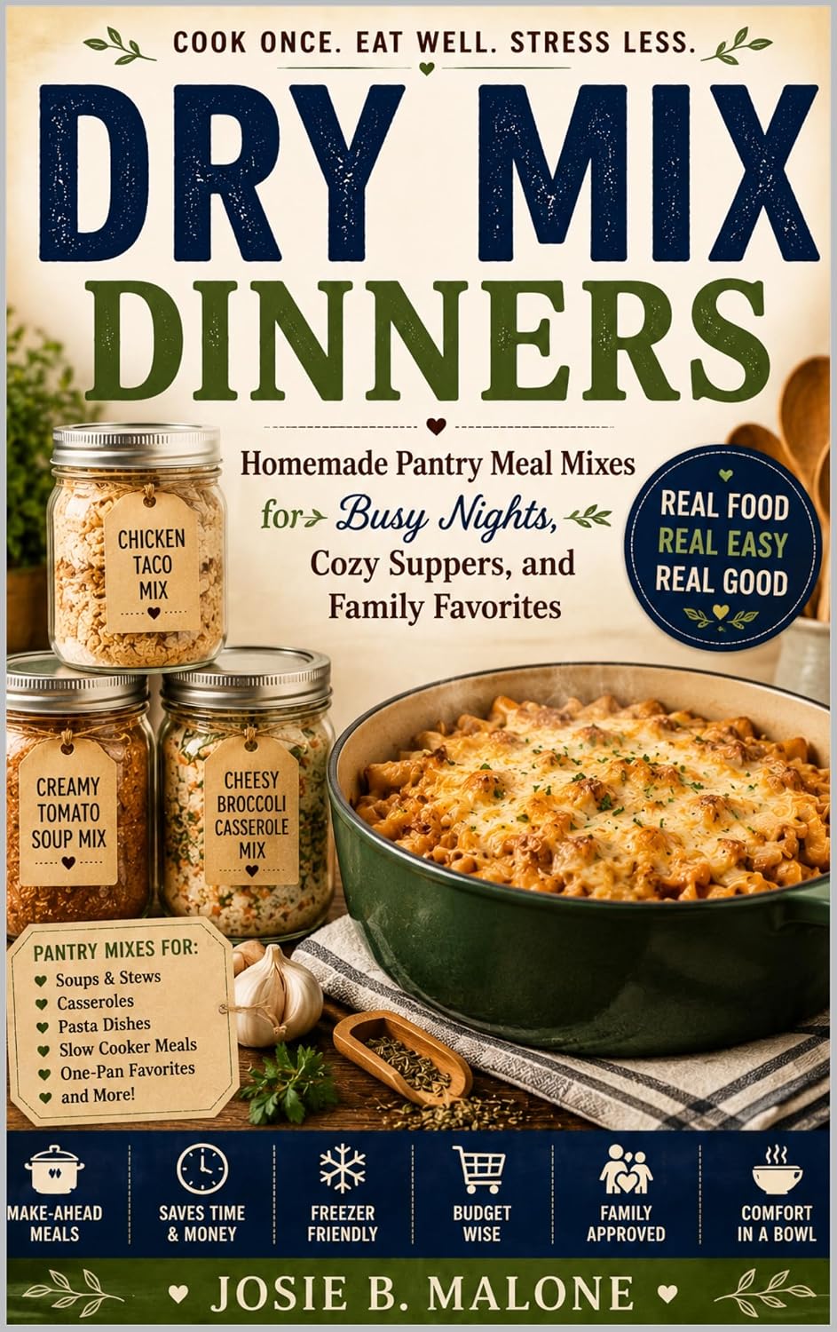 Dry Mix Dinners: Make-Ahead Jar Meals & Seasoning Blends for Fast, Flavorful Weeknights (Sizzling Sauces & Condiments Book 2)