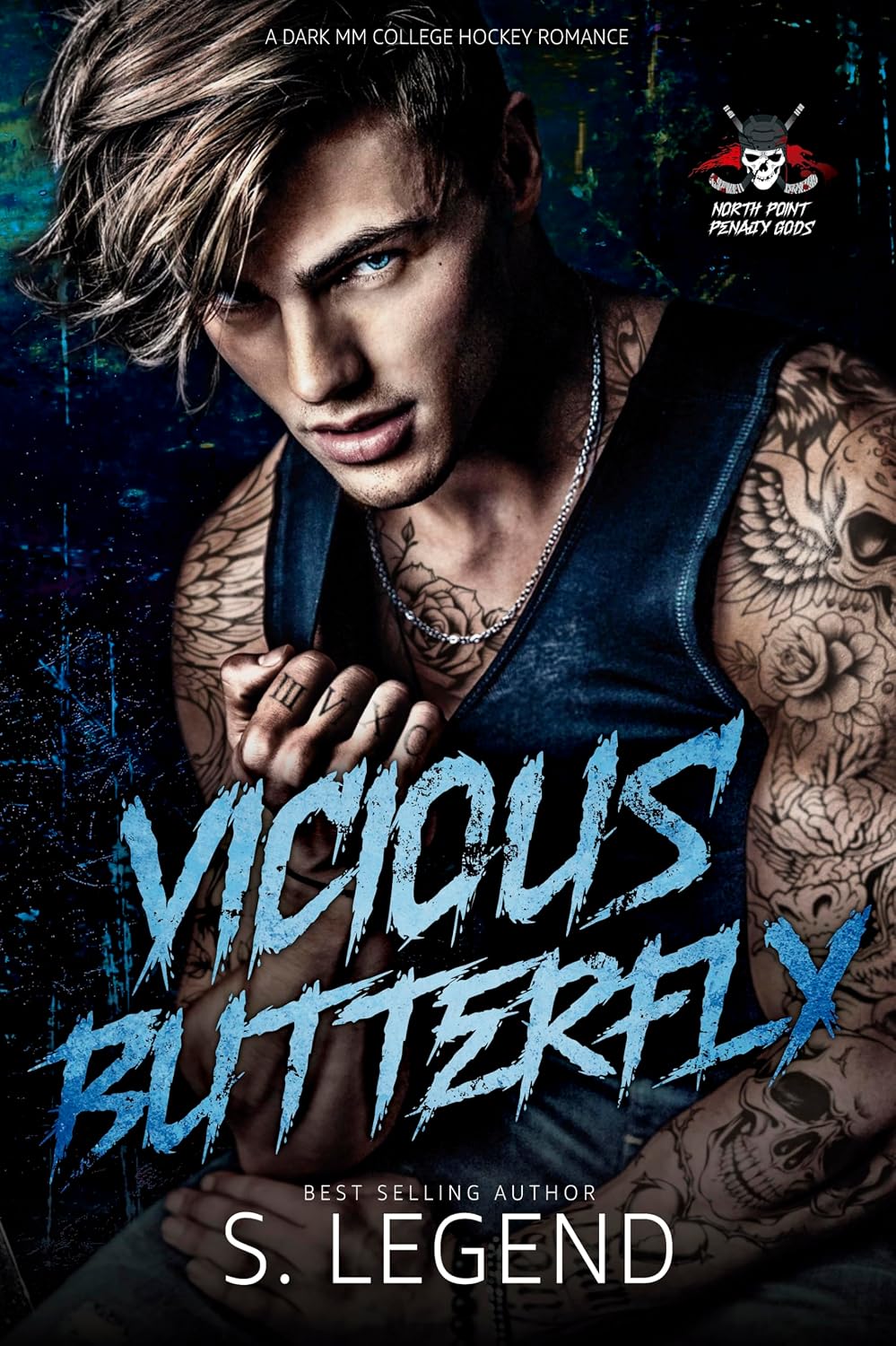 Vicious Butterfly: A Dark MM College Hockey Romance (North Point Penalty Gods Book 1)