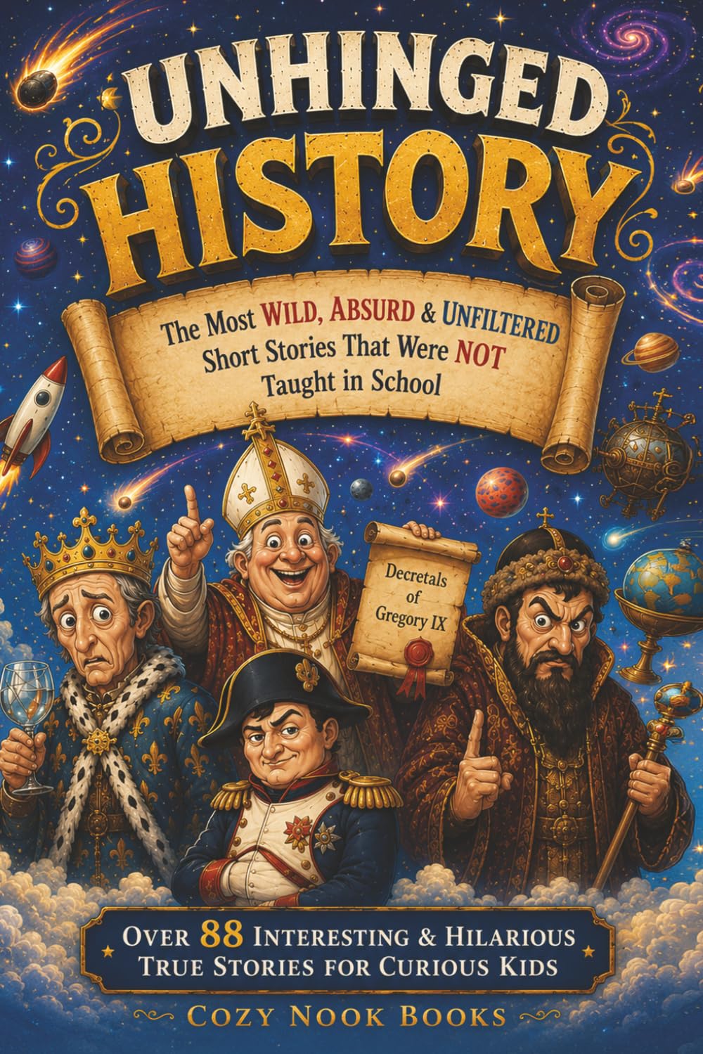 Unhinged History: The Most Wild, Absurd & Unfiltered Short Stories That Were NOT Taught in School. Over 88 Interesting & Hilarious True Stories for Curious Kids