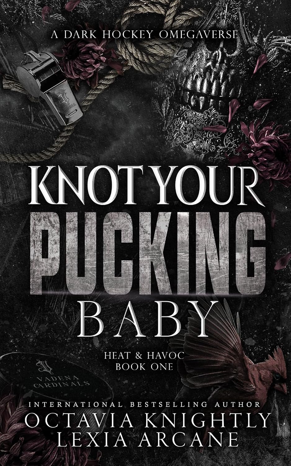 Knot Your Pucking Baby: A Dark Hockey Omegaverse (Heat & Havoc Book 1)