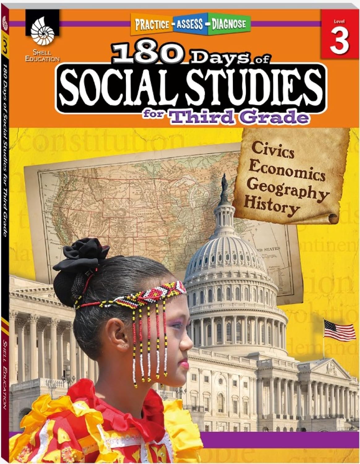 180 Days™: Social Studies for Third Grade: Practice, Assess, Diagnose
