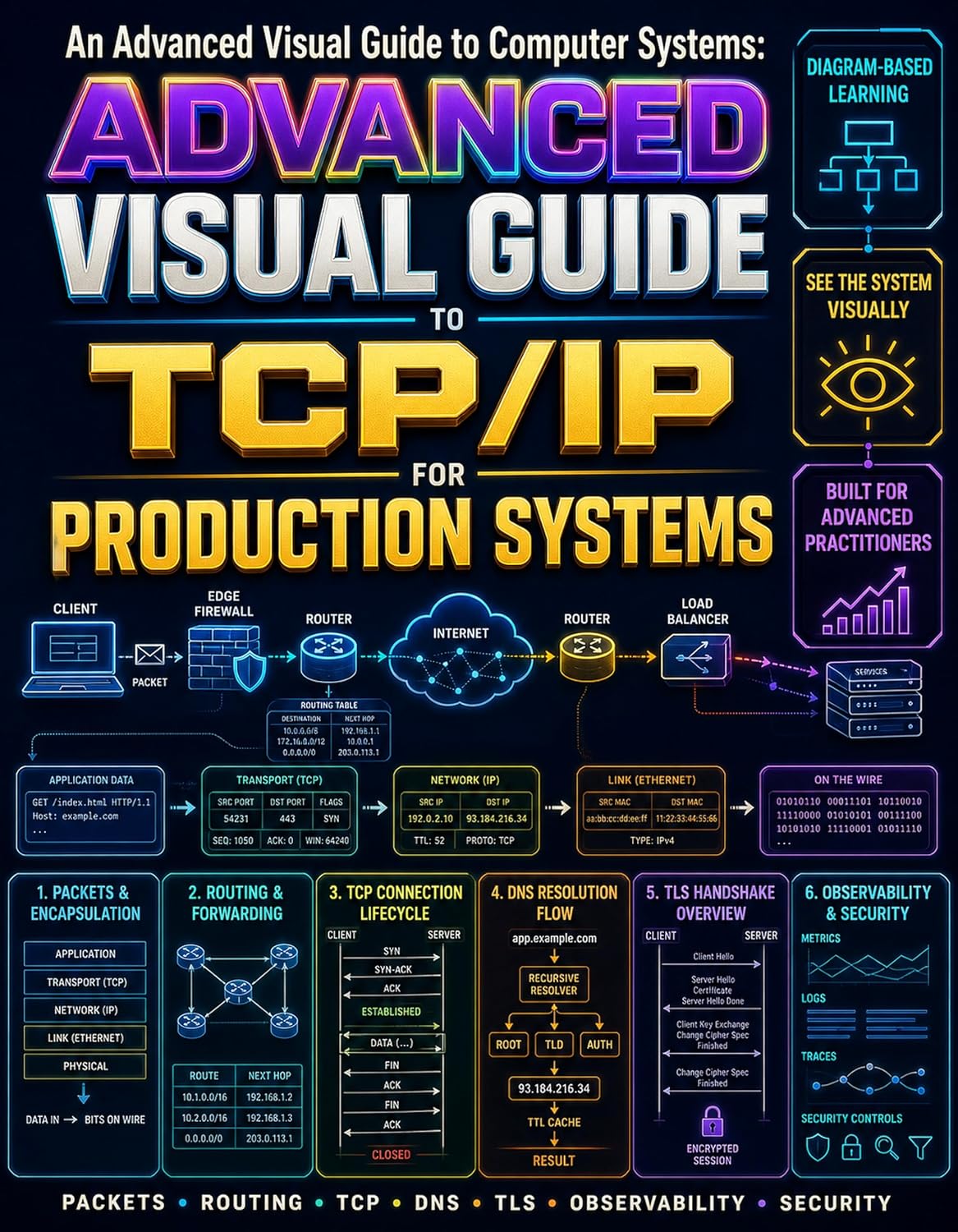 Advanced TCP/IP for Production Systems: Protocol Design, Security, Observability, and Operations (An Advanced Visual Guide to Computer Systems Book 1)