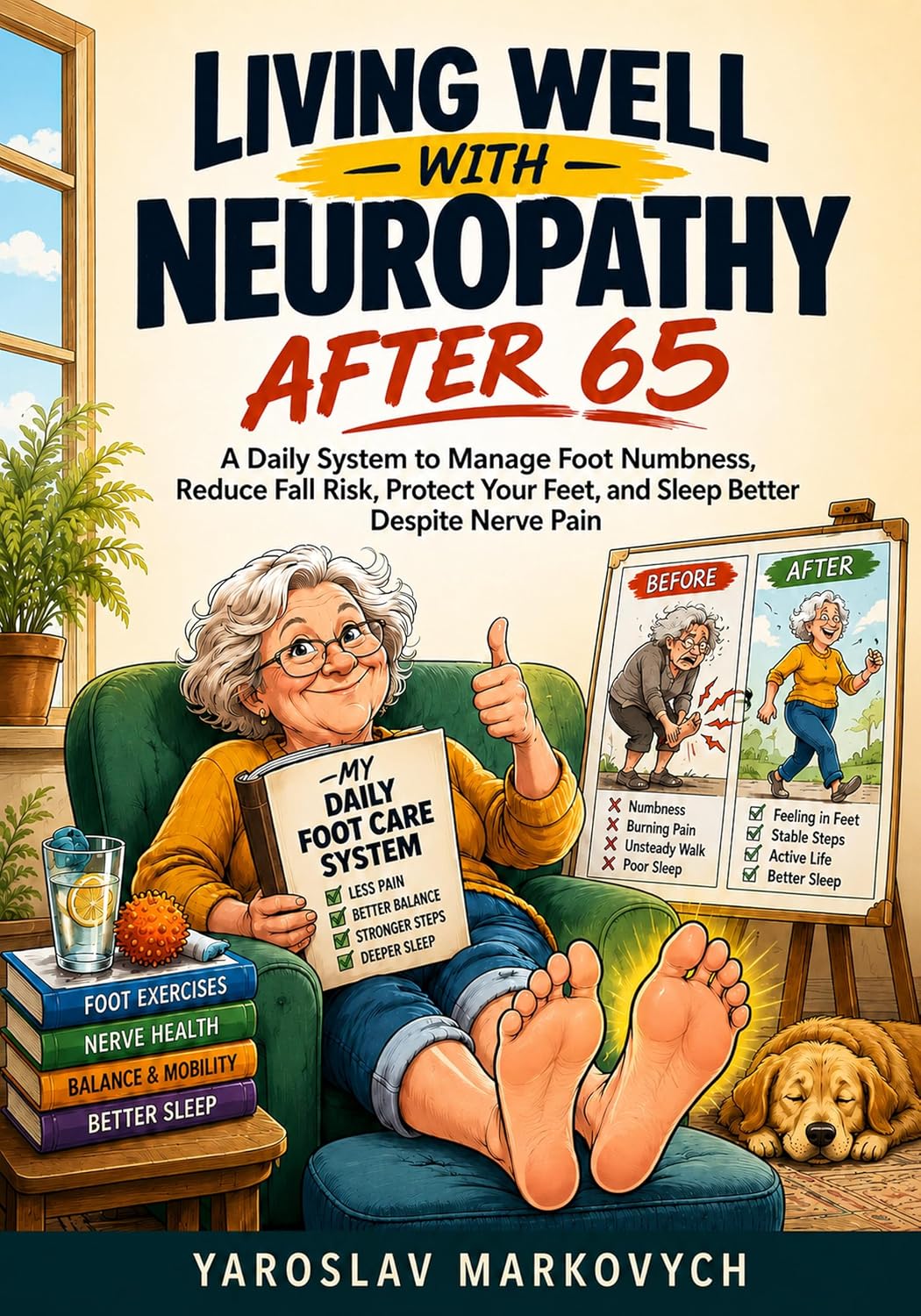 LIVING WELL WITH NEUROPATHY AFTER 65: A Daily System to Manage Foot Numbness, Reduce Fall Risk, Protect Your Feet, and Sleep Better Despite Nerve Pain