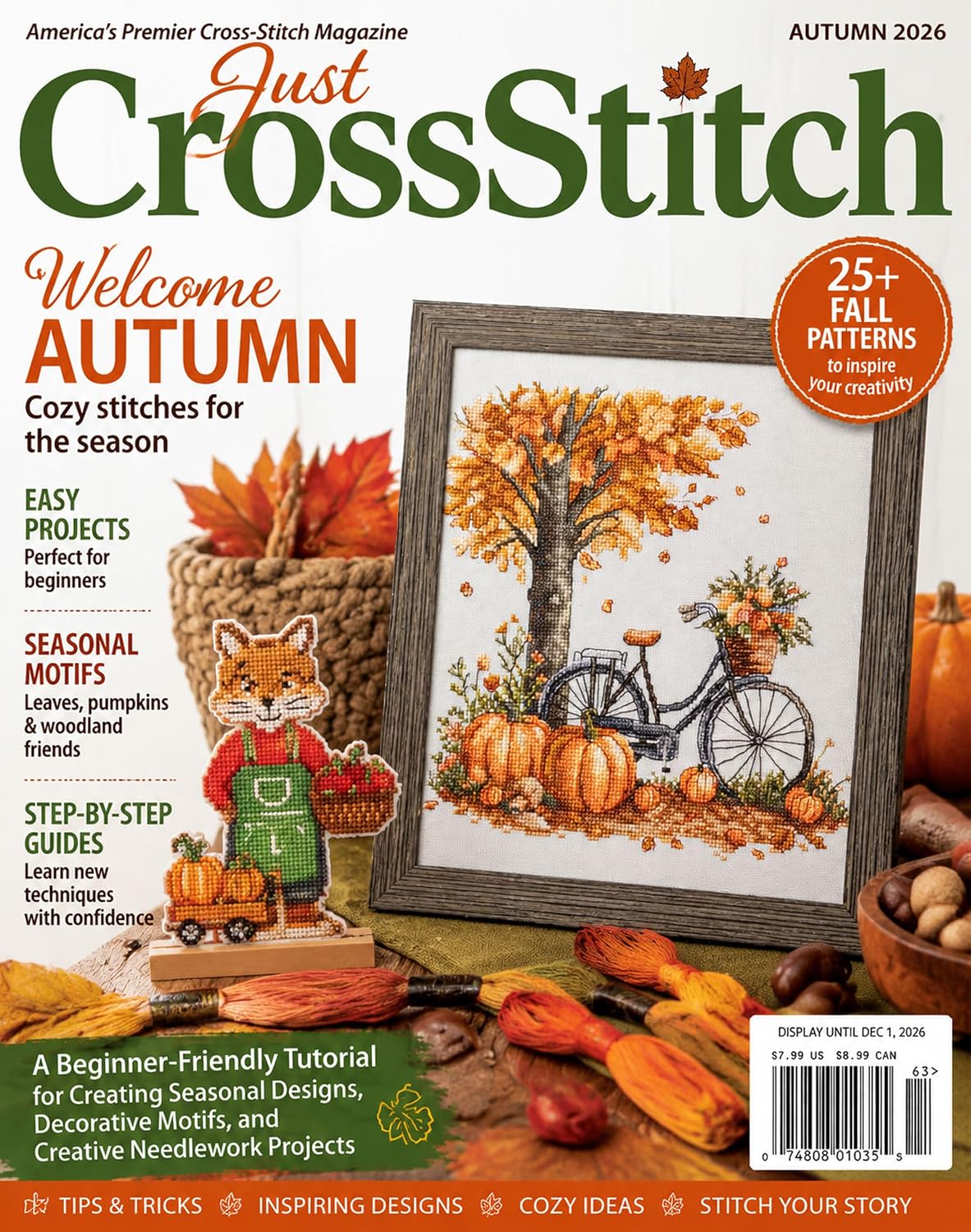Just CrossStitch Autumn 2026: A Beginner-Friendly Tutorial for Creating Seasonal Designs, Decorative Motifs, and Creative Needlework Projects